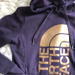 The North Face purple & rose gold sweatshirt